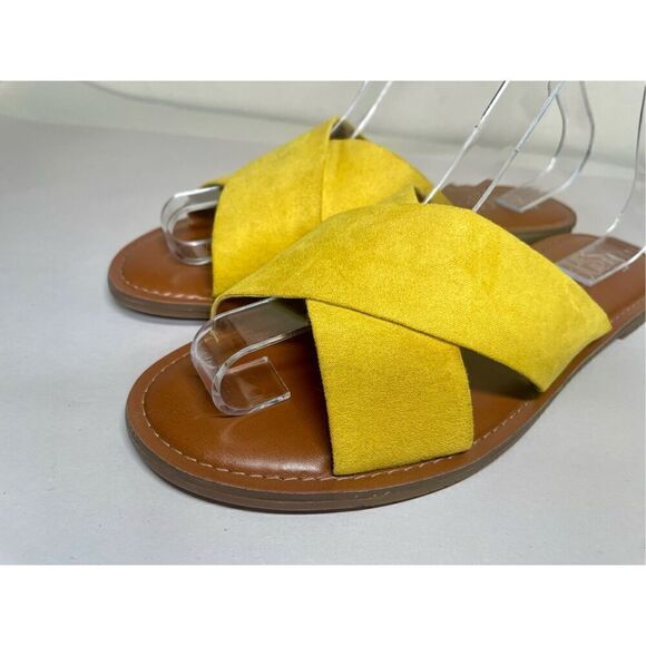 Franco Sarto Mustard Color Suede Flats size 8.5 - Picture 4 of 10